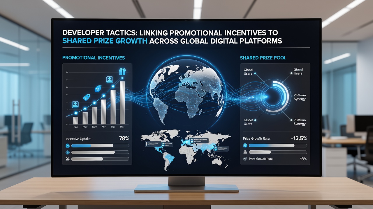 Illustration of prize pool growth metrics across international digital casino networks